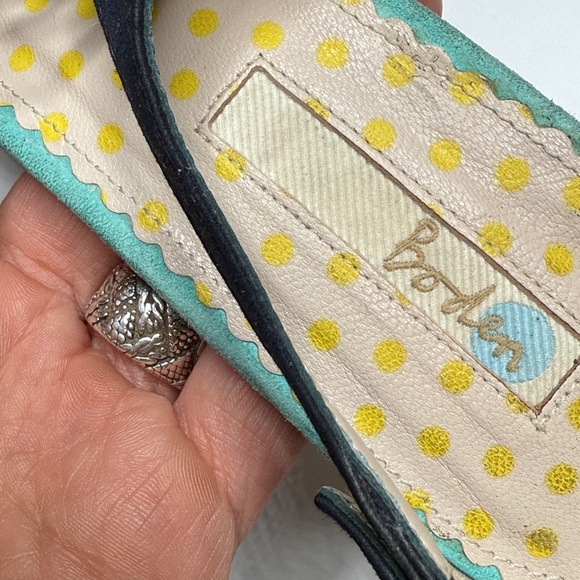 Boden Alice Suede Leather Blue Purple Kitten Heels S-444 Sz 8.5 US 40 EU - Picture 8 of 11